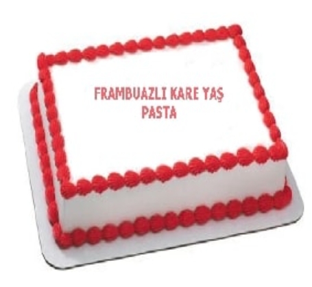 50 Kişilik Frambuazlı Yaş Pasta