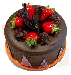 Çikolata Şöleni 2-3 Kişilik Yuvarlak Pasta